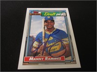 1992 TOPPS MANNY RAMIREZ AUTOGRAPHED RC