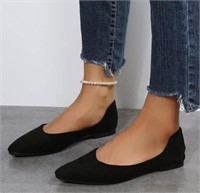 New, Ladies Fashion Solid Color Suede Pointed