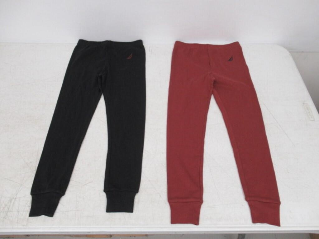 2-Pk Nautica Kid's 6 Sleepwear Pant, Black and Red