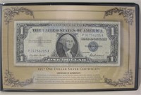 1957 One Dollar Silver Certificate w/ Booklet