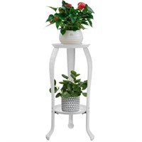 WF9712  Novashion 2 Tier Plant Stand, Metal, White