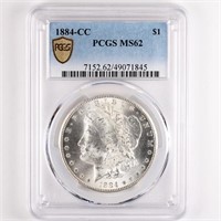 1884-CC Morgan Dollar PCGS MS64