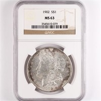 1902 Morgan Dollar NGC MS63