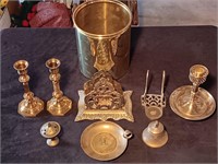 10 Pieces Of Solid Brass Decorator Items.