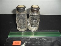 Victorian Cut Glass Salt and Pepper Shakers