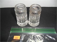 Clear Glass Salt and Pepper Shakers