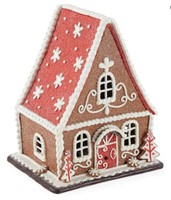 North Pole Trading Co. Gingerbread Led House Chris