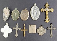 Religious Cross Pendants & Medallions (11)