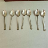7 Sterling spoons