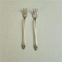 2 Sterling Fish forks