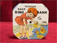 Kalon MFG Vacation Dime Mechanical Bank