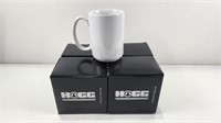 (4) New 15oz Hogg Sublimatable Coffee Mugs
