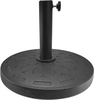 26 lb Round Umbrella Base  Black