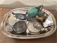 Tray of collectibles and more
