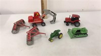 Die cast Farm Tractors, discs equipment,