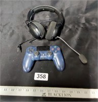 Playstation controller and headset