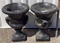 Pair of Large urn style Planters