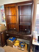 Vintage Wooden Desk w/ Shelves