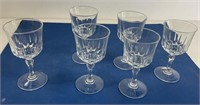 Vintage Crystal Wine Glasses