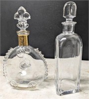 TRAY OF DECANTERS, BACCARAT CRYSTAL