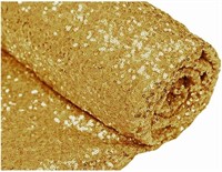 90" x 90"  Gold Sequin Fabric for Sewing Costumes