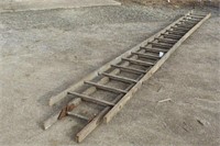 Wood Extension Ladder, Approx 35FT
