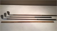 (3) HICKORY STICK WILSON IRONS