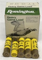 (AB) 30 Remington 20 Gauge Heavy Game Load