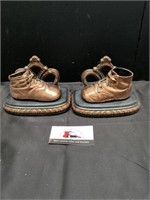 Bronze shoe bookends