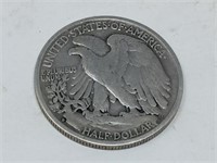 1936 USA  walking liberty half dollar