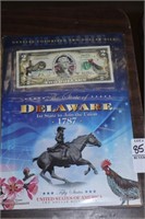 COLORIZED DELAWARE TWO DOLLAR BILL