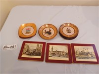 Lot of 3 sets of coasters