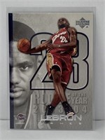 ROOKIE OF THE YEAR LEBRON JAMES CARD