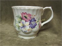 january Month Flower Design Porcelain China Mug