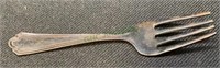 Vintage sterling silver baby fork   1098