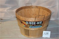 ADVERTISING BUSHEL BUCKET