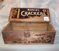 VINTAGE MARVIN'S CRACKERS SHIPPING CRATE