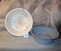 2 ENAMELWARE BASINS