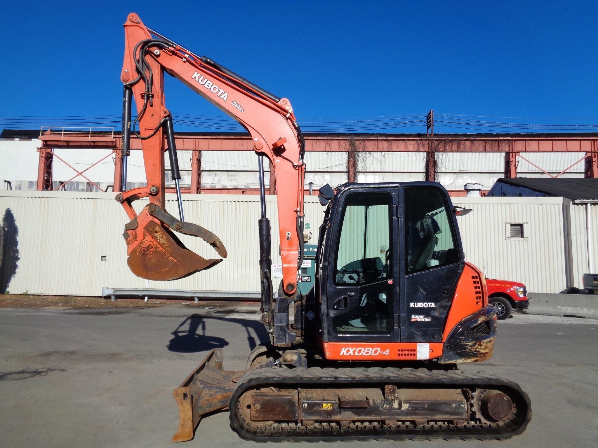 2018 Kubota KX080-4 Excavator with Hydraulic Thumb