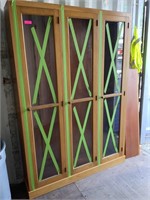 7+ FT LARGE WOODEN DISPLAY CABINET