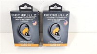 NEW Decibullz Custom Molded Earplugs NRR31 (x2)