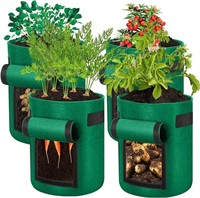 Pack of 4 10 Gallon Planting Bags Set