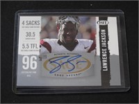 2008 SAGE HIT LAWRENCE JACKSON AUTOGRAPH RC