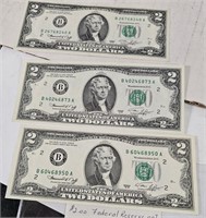 3 2 Dollar Bills