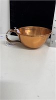 Antique copper drinking cup made by William C.