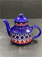 Staffordshire England Cobalt Blue Modern Tea Pot