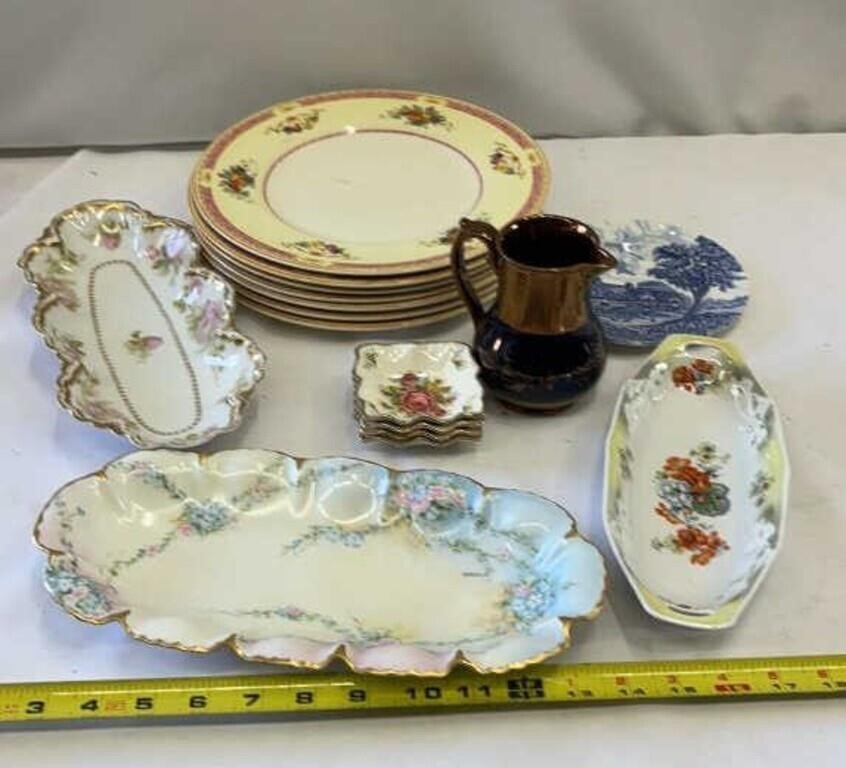 Myott Staffordshire Buxton 7 Plates, Haviland