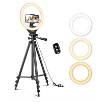 Sensyne 10'' Ring Light with 50'' Extendable Tripo
