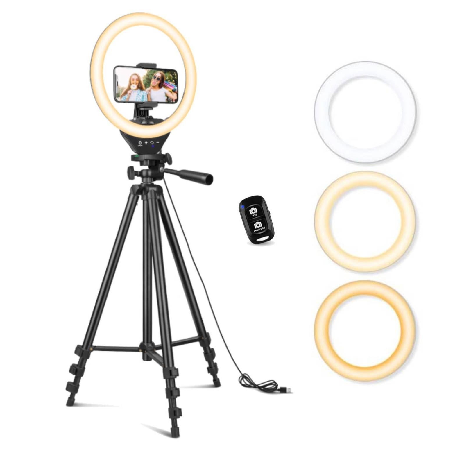 Sensyne 10'' Ring Light with 50'' Extendable Tripo