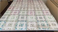 Vintage 5" / 4" Patch Work Quilt 63 x 72